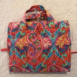 Vera Bradley Colorful Quilted Paisley Cosmetic Travel Hanger